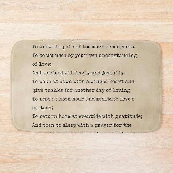 Item preview, On Love - Kahlil Gibran Poem - Literature - Typewriter Print - Vintage designed and sold by Studio Grafiikka.