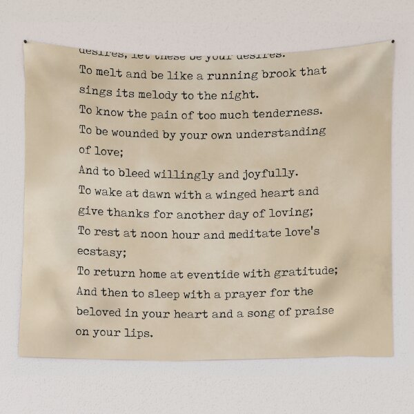 Item preview, On Love - Kahlil Gibran Poem - Literature - Typewriter Print - Vintage designed and sold by Studio Grafiikka.