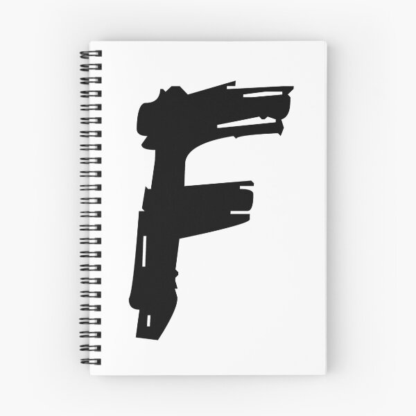 Item preview, F  A BRUSH STYLE CAPITAL INITIAL T-SHIRT MODERN MINIMALIST FONT LOGO TYPEFACE LETTERING TYPOGRAPHY MONOGRAM TEE designed and sold by prezziefactory.