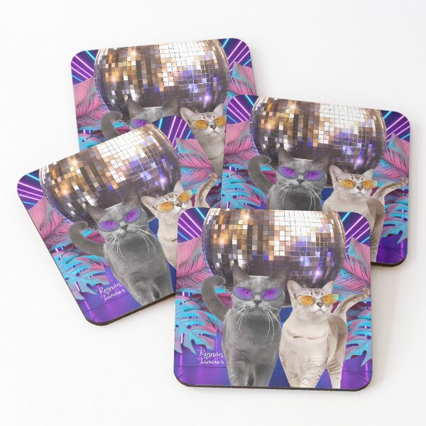 Item preview, Cats in the disco. designed and sold by Rennantavares.
