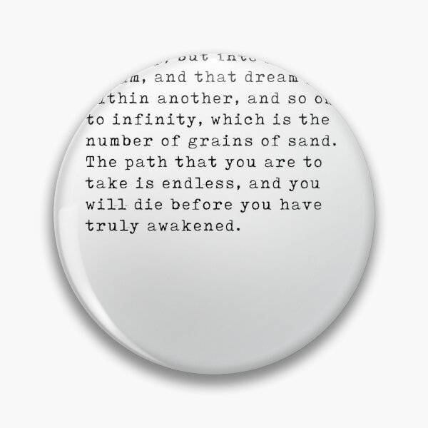 Item preview, Jorge Luis Borges Quote - Dream within a dream - Awakening - Minimal, Typewriter Print - Literature  designed and sold by Studio Grafiikka.