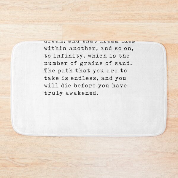 Item preview, Jorge Luis Borges Quote - Dream within a dream - Awakening - Minimal, Typewriter Print - Literature  designed and sold by Studio Grafiikka.