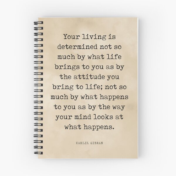 Item preview, Your living is determined - Kahlil Gibran Quote - Literature - Typewriter Print - Vintage designed and sold by Studio Grafiikka.