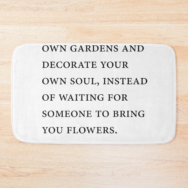 Artikelvorschau, Jorge Luis Borges Quote - So plant your own gardens - Minimal, Typography Print - Literature entworfen und verkauft von Studio Grafiikka.