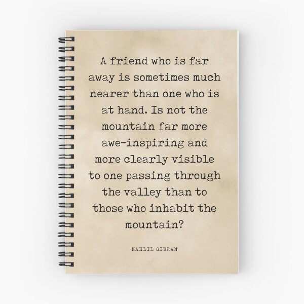 Item preview, A friend who is far away - Kahlil Gibran Quote - Literature - Typewriter Print - Vintage designed and sold by Studio Grafiikka.