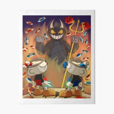 The cuphead show Art Board Print for Sale by Pini - Toon