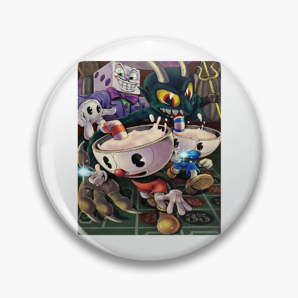 Cuphead King Dice Enamel Pin ($6.90) ❤ liked on Polyvore featuring jewelry  and brooches