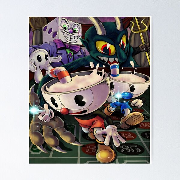 Cuphead Posters - King Dice Cuphead Show Poster RB1105