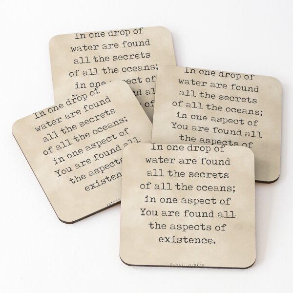 Item preview, One drop of water - Kahlil Gibran Quote - Literature - Typewriter Print 1 - Vintage designed and sold by Studio Grafiikka.