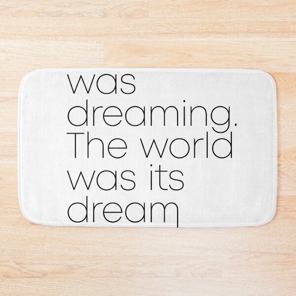 Artikelvorschau, Jorge Luis Borges Quote - The mind was dreaming, The world was its dream - Minimal, Typography Print entworfen und verkauft von Studio Grafiikka.