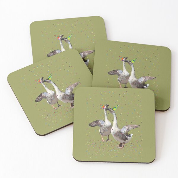 Item preview, Confetti and Streamers Celebrating Geese  Greeting Card 	 designed and sold by hfapaoulul31.