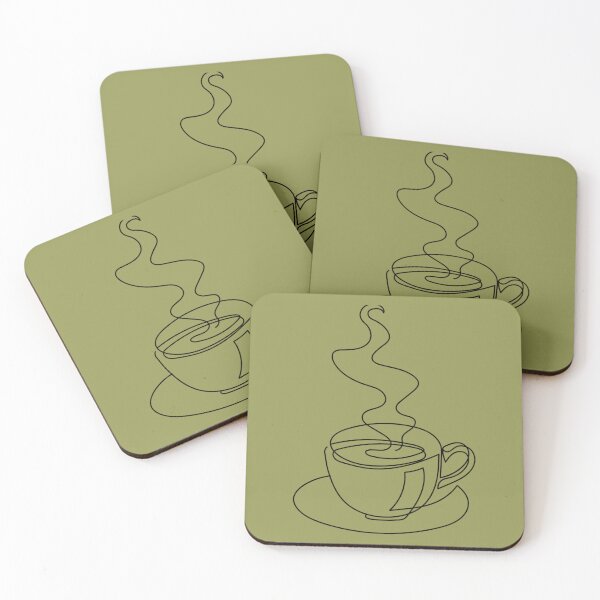 Item preview, Continuous line art of hot drink 	 	 designed and sold by hfapaoulul31.