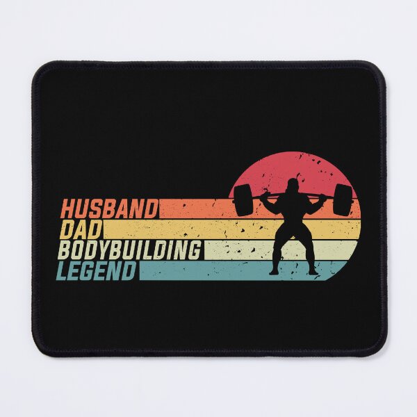Item preview, Husband Dad Bodybuilding Legend Bodybuilding Vintage style sport Lovers designed and sold by YAHIA-14.