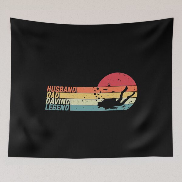 Item preview, Husband Dad Diving Legend Diving Vintage style sport Lovers designed and sold by YAHIA-14.