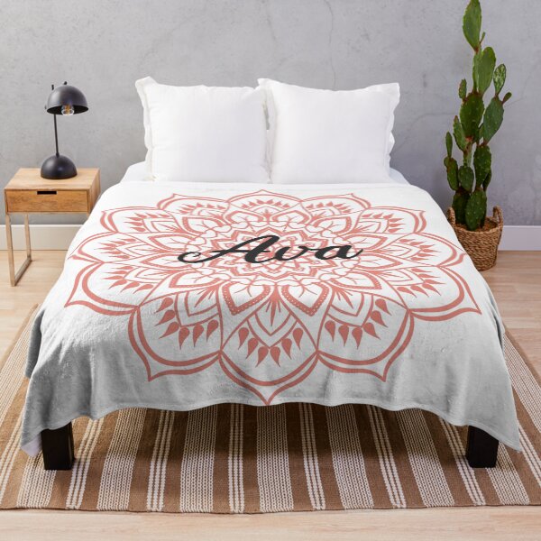 Item preview, Burnt Coral Mandala Personalized Name - Ava designed and sold by MysticMagpie.