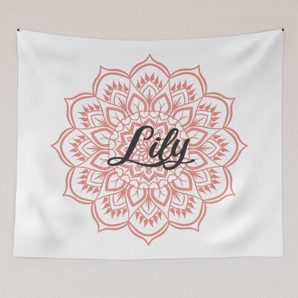 Item preview, Burnt Coral Mandala Personalized Name - Lily designed and sold by MysticMagpie.