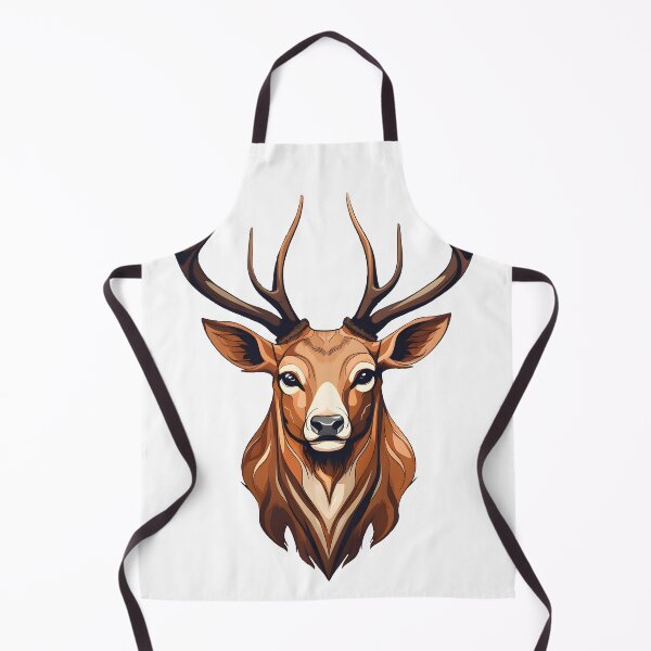 Item preview, Enigmatic Elegance - Caricature-like Deer Head Illustration designed and sold by aigcx.