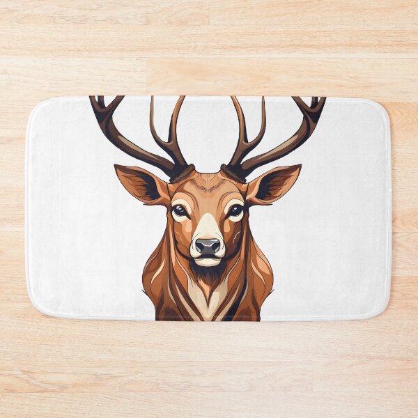 Item preview, Enigmatic Elegance - Caricature-like Deer Head Illustration designed and sold by aigcx.