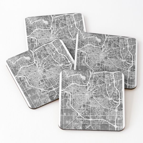 Item preview, Ann Arbor Michigan City Street Map designed and sold by ArtPrints.