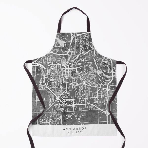 Item preview, Ann Arbor Michigan City Street Map designed and sold by ArtPrints.