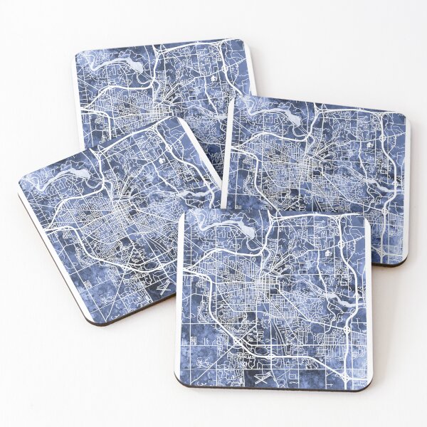 Item preview, Ann Arbor Michigan City Street Map designed and sold by ArtPrints.