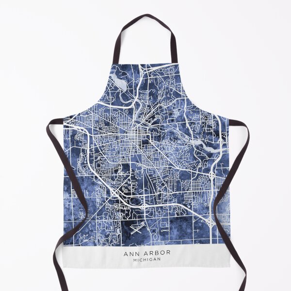 Item preview, Ann Arbor Michigan City Street Map designed and sold by ArtPrints.