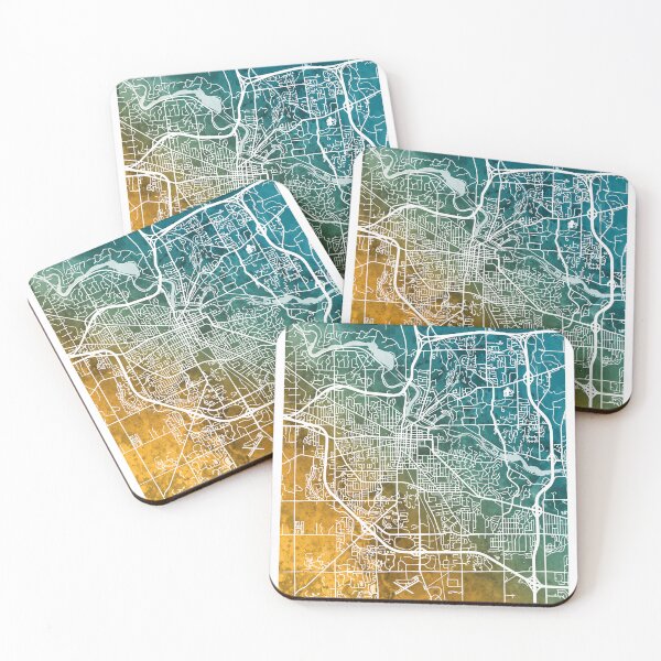 Item preview, Ann Arbor Michigan City Street Map designed and sold by ArtPrints.