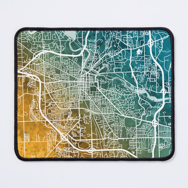 Item preview, Ann Arbor Michigan City Street Map designed and sold by ArtPrints.