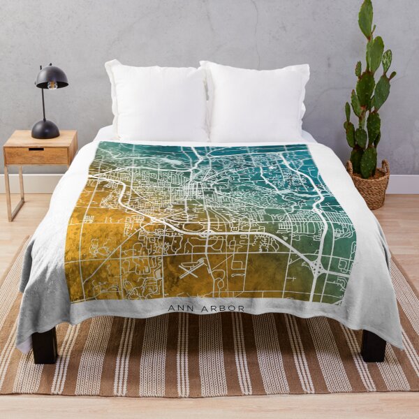 Item preview, Ann Arbor Michigan City Street Map designed and sold by ArtPrints.