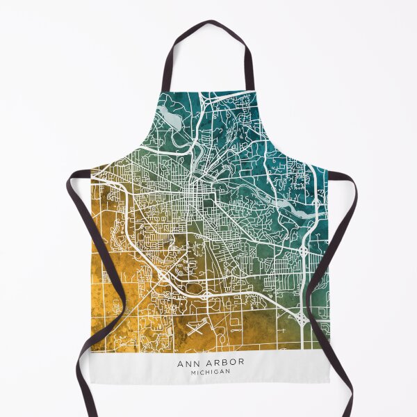 Item preview, Ann Arbor Michigan City Street Map designed and sold by ArtPrints.