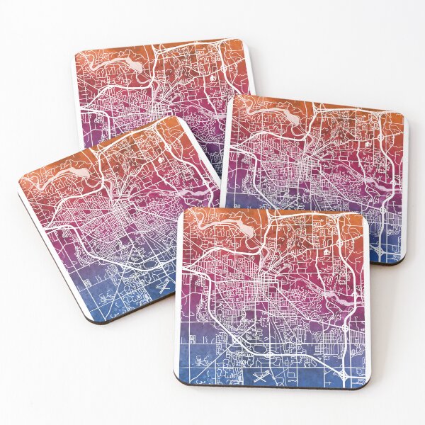 Item preview, Ann Arbor Michigan City Street Map designed and sold by ArtPrints.