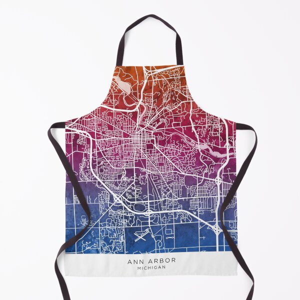 Item preview, Ann Arbor Michigan City Street Map designed and sold by ArtPrints.