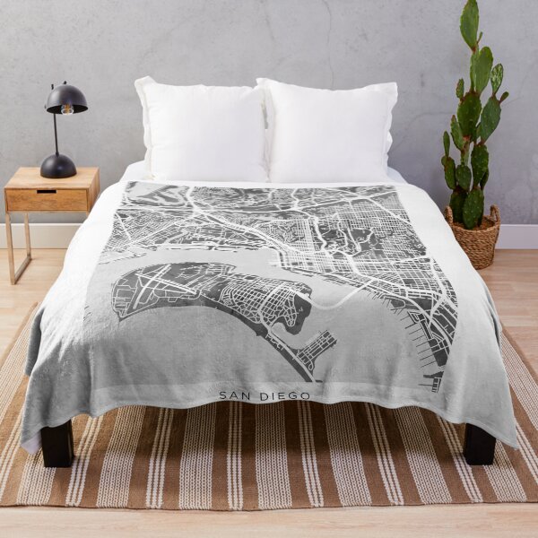 Item preview, San Diego California City Street Map designed and sold by ArtPrints.