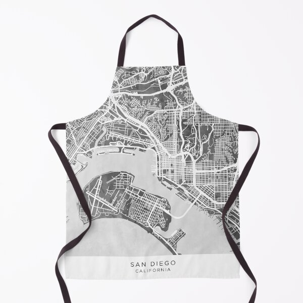Item preview, San Diego California City Street Map designed and sold by ArtPrints.