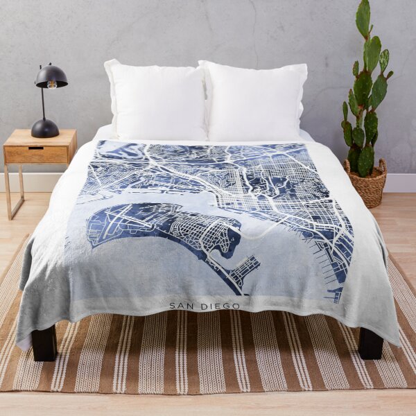 Item preview, San Diego California City Street Map designed and sold by ArtPrints.