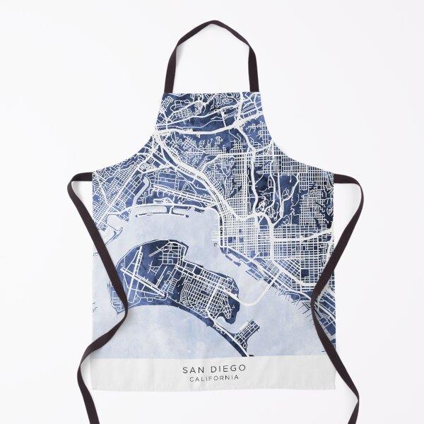 Item preview, San Diego California City Street Map designed and sold by ArtPrints.