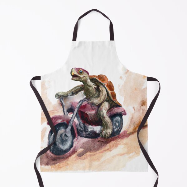 Item preview, Turtle ride a motorcycle in the desert-Edited AI generated art designed and sold by Frostp.