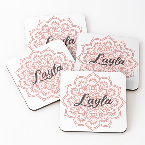 Item preview, Burnt Coral Mandala Personalized Name - Layla designed and sold by MysticMagpie.