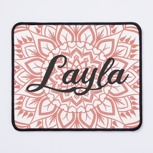 Item preview, Burnt Coral Mandala Personalized Name - Layla designed and sold by MysticMagpie.