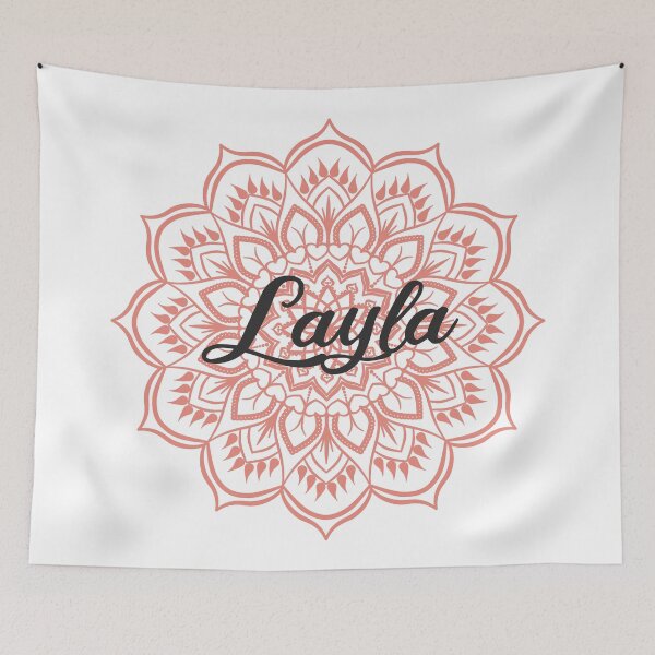 Item preview, Burnt Coral Mandala Personalized Name - Layla designed and sold by MysticMagpie.