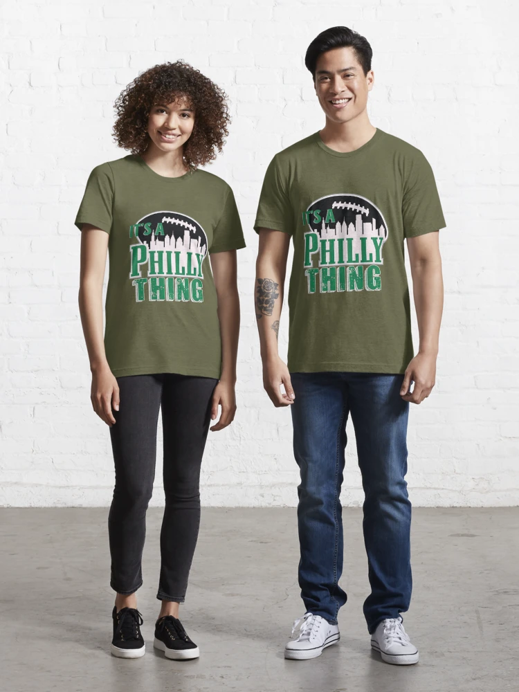 Philadelphia Eagles on an abraded steel texture T-Shirt by Movie