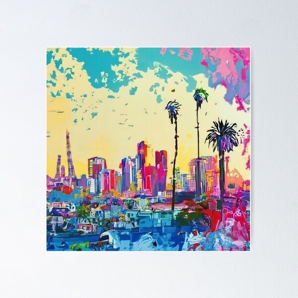 Item preview, Los Angeles Skyline 02 designed and sold by jeepmonster.