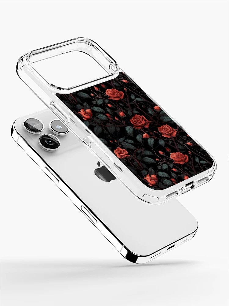 Thumbnail 2 of 5, iPhone Case, Fine Art Roses Pattern designed and sold by SpDesignsC.