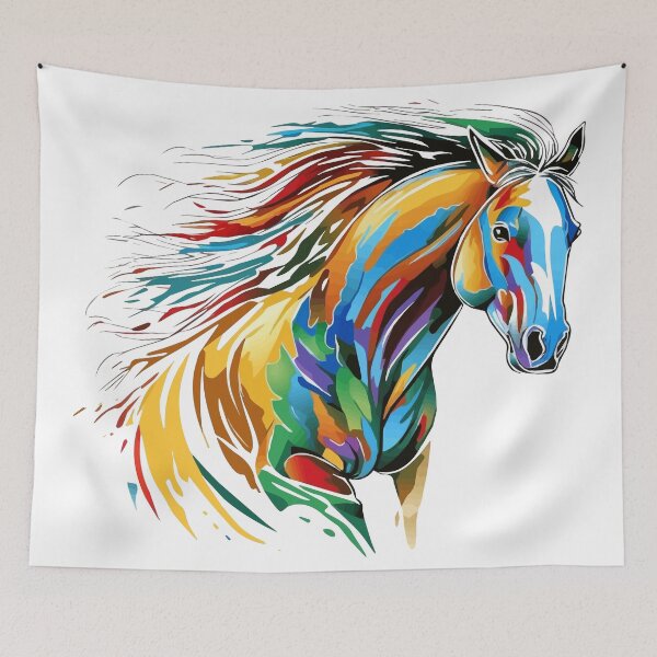 Item preview, Whispers of the Wind: Majestic Rainbow Horse designed and sold by DarcoDesigns.