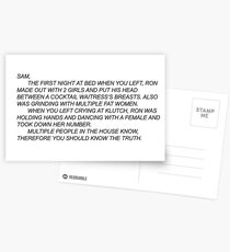 Sam's note jersey shore Postcards