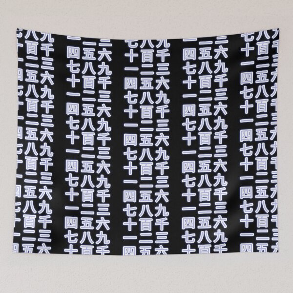 Item preview, 12 Chinese Numbers in Neon Lilac color designed and sold by LuisAl1600.