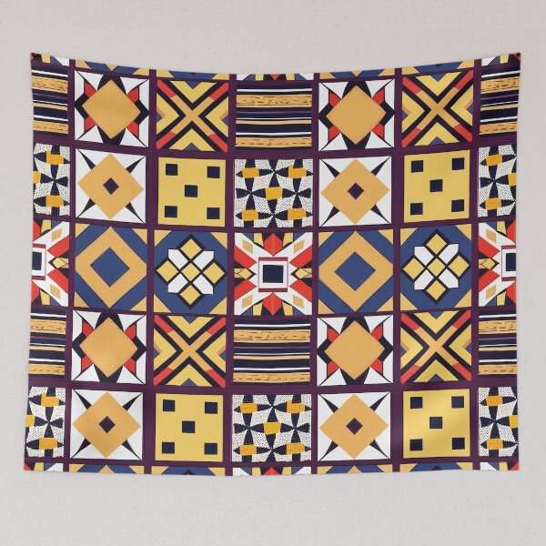 Item preview, Tribal Patchwork Art 5 designed and sold by unsungshop.