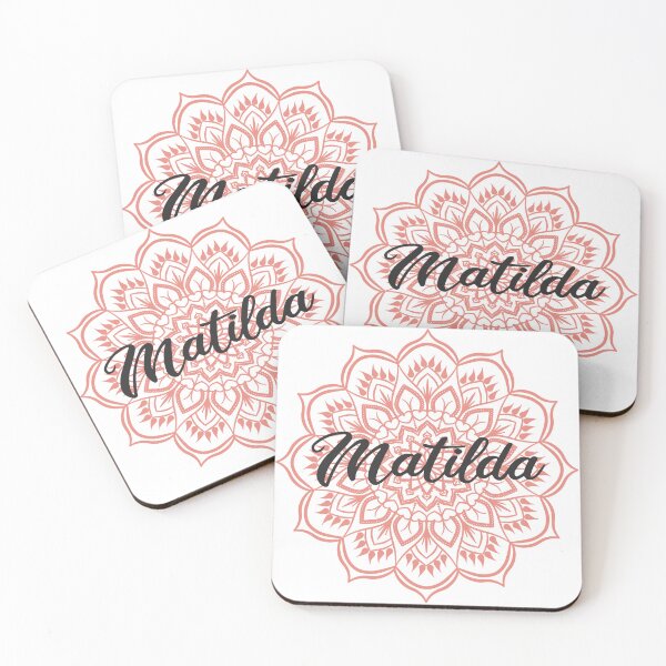Item preview, Burnt Coral Mandala Personalized Name - Matilda designed and sold by MysticMagpie.