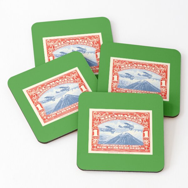 Item preview, 1929 NICARAGUA Biplanes Over Momotombo Stamp 	 	 designed and sold by fjvaioxhfu52.