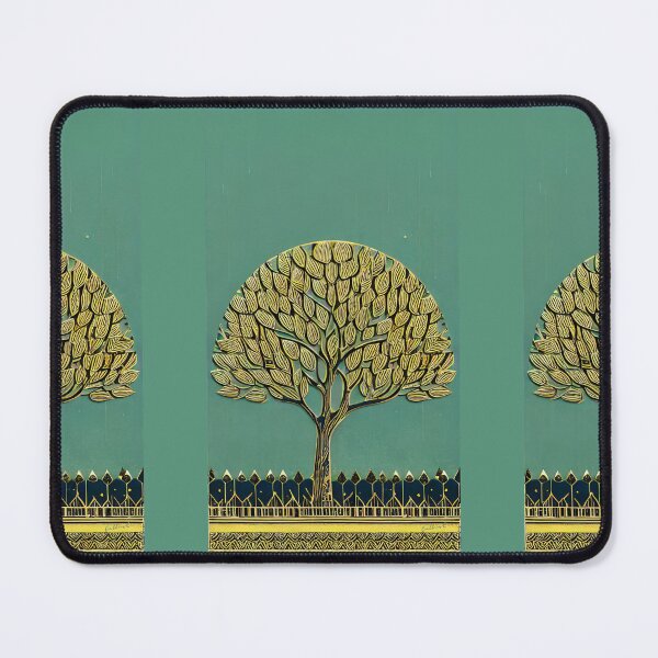 Item preview, TEAL AND GOLD ,OLIVE TREE BY CALLISC ARTS designed and sold by CallisC-Arts.